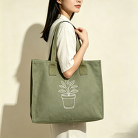 Sac fourre-tout personnalisé OEM, sac fourre-tout en toile, sacs de shopping, compartiment rembourré pour ordinateur portable, fente latérale pour bouteille d'eau, sacs fourre-tout pour femmes