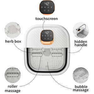 Voet Massager Opvouwbare Draagbare Pedicure Inklapbare Warmte Bubbel Vibrerende Voet Spa Bad Massager Voetmassage <span class=keywords><strong>Mat</strong></span> - Product Image 2