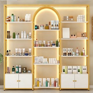 Vitrina Esquinera Personalizable, Vitrina Moderna con Vidrio para Pequeños Comercios <span class=keywords><strong>y</strong></span> Salones <span class=keywords><strong>de</strong></span> Belleza - Product Image 3