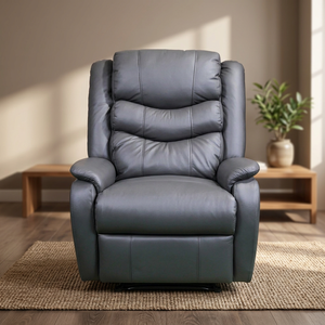 Canapé inclinable BAS3189, design moderne et luxueux pour salon, meubles écologiques et durables, en cuir véritable et tissu, design modulaire double - Product Image 3