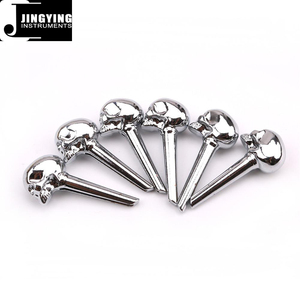 2023 Acoustic <span class=keywords><strong>Guitar</strong></span> <span class=keywords><strong>Guitar</strong></span> <span class=keywords><strong>Guitar</strong></span> chuỗi PEG thay thế, 6 cái thiết kế hộp sọ kim loại CẦU chuỗi kết thúc chân sọ <span class=keywords><strong>Guitar</strong></span> Chuỗi pins - Product Image 5