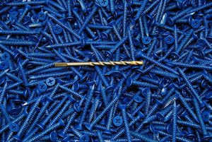 Leite Vis à béton fendue à tête hexagonale bleue en acier inoxydable haute résistance Système OEM métrique en pouces - Product Image 6