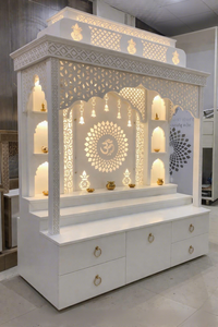 Stylish Wooden Pooja <b>Mandir</b> For Home Modern Teak Wood <b>Mandir</b> for Pooja Room Handmade Wooden Prayer Temple for Home Decoration UK - Product Image 4