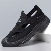 BAEWOON B16 Chaussures décontractées antidérapantes style Vieux Pékin, sandales d'été respirantes en maille, chaussures de conduite ajourées, chaussures de loisirs d'extérieur