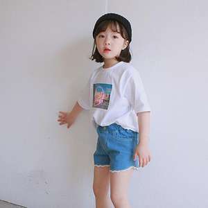 T-shirt imprimé en coton pour boutique de vente en gros en ligne - Product Image 5