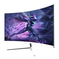 Moniteur de jeu sans cadre 27 32 34 49 pouces Rtx 5070 Silver Ips écran Lcd Led incurvé moniteurs de PC de jeu large de bureau