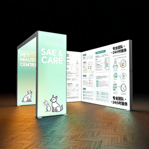 10x20 tùy chỉnh nhôm seg Modular EXPO LED Backlit tường ánh sáng hộp hiển thị thương mại hiển thị gian hàng triển lãm - Product Image 3