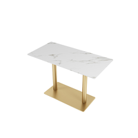 Tables de restaurant en marbre de style industriel, chaises et mobilier d'hôtel, tables à café rapides avec pieds en métal – Vente en gros à chaud