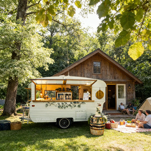 Electric Food Cart Mobile <b>Bubble</b> <b>Tea</b> Cart 4-Wheel Snack Vending for Sale - Product Image 1