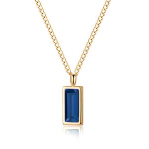 Lady için toptan yüksek kalite yeşil zümrüt kübik zirkonya kolye - Product Image 4
