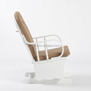 Chaise berçante moderne en bois d'hévéa écologique pour bébé – Idéale pour la détente nocturne, chambre d'enfant et appartement - Product Image 3