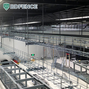 Bandeja de cesta de <span class=keywords><strong>Cable</strong></span> de malla de alambre, accesorios de soporte para Super Market, centro de datos, oficina, bandeja de <span class=keywords><strong>Cable</strong></span> de malla de alambre Industrial, maletero de <span class=keywords><strong>Cable</strong></span> - Product Image 3