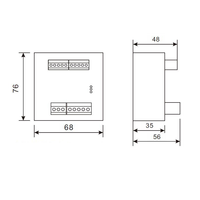 Modbus RS485 Smowo, transductor de señal sumador de pesaje de entrada de señal de dos mV de 2, 2