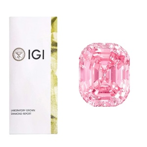 リアルファンシーカラー IGI認定 ピンク CVDラボダイヤモンド ペア オーバル エメラルドカット ファンシーシェイプラボグロウンダイヤモンド HPHTルースダイヤモンド - Product Image 3