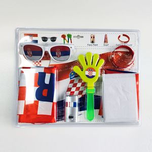 2026 Dünya Kupası Taraftar Seti Atkı Bayraklar Güneş Gözlüğü Bileklik Klaket Yüz Boyası Bandana Özel Logo Futbol Taraftar Seti - Product Image 6