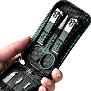 Ensemble de manucure et pédicure de qualité supérieure en acier inoxydable, 6 pièces, outil de beauté comprenant des coupe-ongles, une cuillère à oreilles, une lime à ongles, un instrument de beauté - Product Image 3