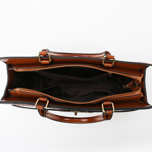 <span class=keywords><strong>Sac</strong></span> à main en PU motif crocodile, grande capacité, pour femme, avec doublure en polyester et chaîne, élégant pour le bureau - Product Image 6