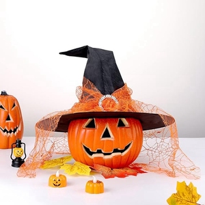 Chapeaux de sorcière d'Halloween en dentelle pour décoration Chapeau de sorcier Costume d'Halloween Sorcière - Product Image 5