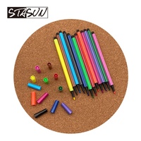 Kit de marqueurs artistiques multicolores, stylos à pointe feutre lavables, pointe fine de 1,0 mm, pour le dessin et le croquis des enfants, fournitures scolaires