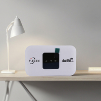 Routeur sans fil mini WIFI LTE modèle TM800-EU avec écran LED, emplacement pour carte SIM 4G, USB, batterie 3000 mAh, hotspot 300 Mbps, externe T-ELEK, nouveau
