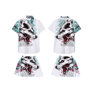 Camicia Hawaiana Estiva a Maniche Corte con Stampa Sublimatica OEM, Camicie e Pantaloncini Personalizzati con Stampa Digitale per <span class=keywords><strong>Uomo</strong></span> - Product Image 2