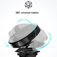 Support magnétique pour téléphone de voiture à fixation sur grille d'aération, en alliage d'aluminium, rotation à 360°, universel pour smartphone de 3,7 à 7 pouces, logo personnalisé