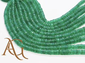 Wholesale 8mm Natural green emerald Heishi <b>beads</b> Stone onyx Gemstone Loose <b>Beads</b> China <b>for</b> <b>Jewelry</b> <b>Making</b> <b>Crystal</b> Quartz - Product Image 2