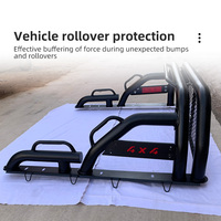 Barra antivuelco de doble tubo con malla protectora para cabina, kit de accesorios de modificación para la caja de la camioneta JAC Hunter T9, barra deportiva.