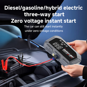 Démarreur de voiture 4-en-1 avec compresseur d'air 1000A 12000mAh, gonfleur de pneus portable, <span class=keywords><strong>booster</strong></span> de <span class=keywords><strong>batterie</strong></span> d'urgence, <span class=keywords><strong>batterie</strong></span> externe, lumière LED - Product Image 2