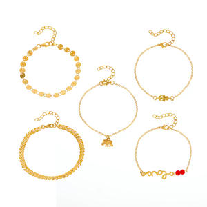 यूरोपीय अमेरिकी क्रॉस-बॉर्डर मल्टी-लेयर मिश्र धातु गोल्ड प्लेटेड जियोमेट्रिक ट्रेंडी सेक्सी बहुमुखी समुद्र तट स्टैकिंग - Product Image 5