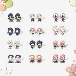 Boucles d'oreilles mignonnes Nezuko, anime <span class=keywords><strong>Kimetsu</strong></span> <span class=keywords><strong>No</strong></span> <span class=keywords><strong>Yaiba</strong></span>, pendentif en acrylique, boucles d'oreilles <span class=keywords><strong>Demon</strong></span> <span class=keywords><strong>Slayer</strong></span> - Product Image 2