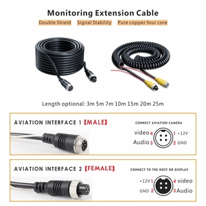HD 7-inch IPS xe Màn hình <span class=keywords><strong>Rear</strong></span> View Ngược Sao lưu hệ thống <span class=keywords><strong>camera</strong></span> cho xe buýt trường học Heavy Duty Xe Tải không thấm nước tầm nhìn ban đêm - Product Image 5
