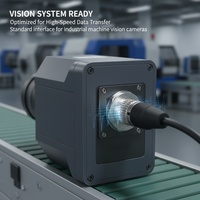 Peralatan Kontrol Industri ADAMICU Konektor Bundar M12 Kompatibel untuk Sinyal Steker Penerbangan 6P Male Push-Pull