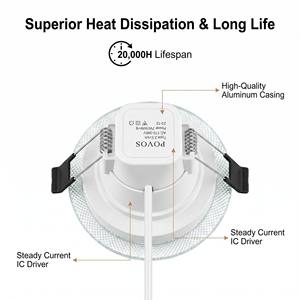 智能金属嵌入式筒灯 彩色 LED 射灯 RGB 16 色变色吸顶灯 切口直径 70 毫米 2.5 英寸 家用 - Product Image 4