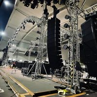 Support d'éclairage de concert en aluminium léger et à installation rapide, capacité de charge de 750 kg pour événements scéniques professionnels