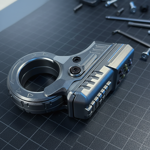 HALOOPLAYER Venta al por mayor AZ Ratchet Edc Metal Magnetic Fidget Slider Push Guns Alivio del estrés para adultos Spinners Anillos antiestrés - Product Image 1