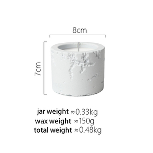 Bougie parfumée à la <span class=keywords><strong>cire</strong></span> de soja en gros, pots en ciment, récipients en béton décoratifs pour la décoration de la maison, décoration de Noël, fabrication artisanale - Product Image 3