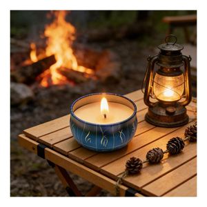 Vintage Tin Candle Containers With White Lids Luxury Packaging for Scented Wax Merchandising Holiday Selection - Product Image 2
