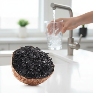 Hooggeconcentreerde jodiumwaarde kokosnootschelp actieve kool 99,99% zuiverheid CAS 7440-44-0 voor waterbehandeling, geurneutralisatie en kraanwater - Product Image 1