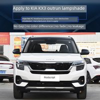 Couvre-phare pour Kia Seltos KX3 2019 2020 2021 2022 Coque de phare avant en plastique transparent Remplacement de l'abat-jour Gauche Droite