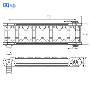 Ayarlanabilir Yükseklik ve Değişken Hızlı Zincir Konveyör Sistemi, Tıbbi Cihaz Montaj Hattı Akıllı Üretim Çözümü - Product Image 6