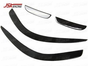 Canard paraurti anteriori in fibra di carbonio stile <span class=keywords><strong>serie</strong></span> nera per 2011-2014 <span class=keywords><strong>MERCEDES</strong></span> BENZ C-CLASS W204 <span class=keywords><strong>AMG</strong></span> C63 - Product Image 5