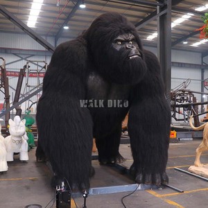 H = 3M mô hình khỉ đột hoạt hình Kích thước thực lớn với nhựa và da silicon cho công viên giải trí trong nhà/ngoài trời - Product Image 4