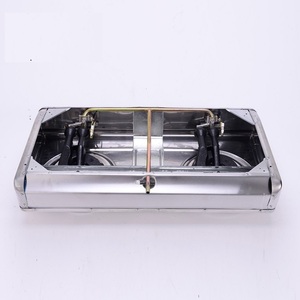 Cocina de Gas Portátil de Acero Inoxidable, 2 Quemadores, Control por Perillas, Encendido Piezoeléctrico, Uso en Hoteles, Clase de Eficiencia Energética, Apagado Automático - Product Image 6