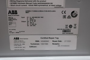 ACS880-17-0260A-5 ACS880170260A5 ไดรฟ์ปรับความถี่แบบแปรผัน ACS880 ซีรีส์ 200HP สำหรับ PLC - Product Image 1