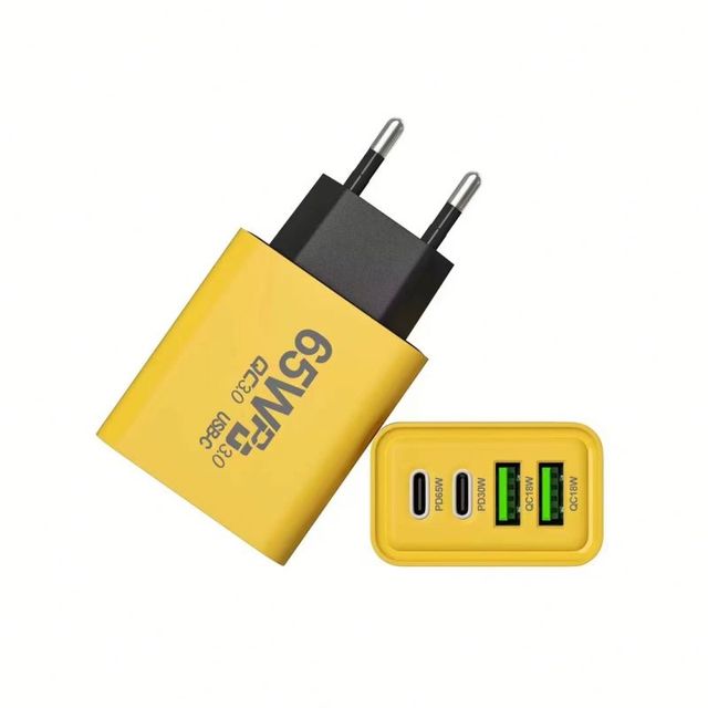 2026 Hot Sale GaN 65W Charger USB Type C Adapter with PD QC Fast Charging for Mobile Phones Original Chargers Cable Kit