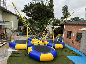 EASYFUN <span class=keywords><strong>Prix</strong></span> abordable Manège de parc <span class=keywords><strong>d</strong></span>'attractions et de foire, Trampoline Euro Bungee à saut 4-en-1 à vendre - Product Image 4