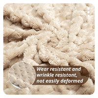 Luxe 100% Polyester Anti-Pilling Tortue Shell Flanelle Tissu pour Oreiller Bébé Couverture