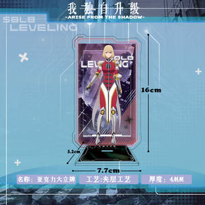 Vente en gros 15CM <span class=keywords><strong>Solo</strong></span> nivellement Sung Jin Woo <span class=keywords><strong>Manga</strong></span> japonais dessin animé support Anime acrylique plaque debout - Product Image 6