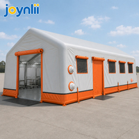 Grande tente médicale gonflable, abri d'hôpital d'urgence pour les secours et la réponse aux catastrophes